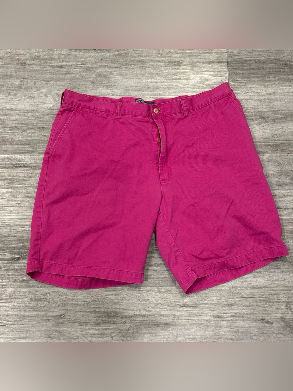 Polo by Ralph Lauren Men's pink Flat Front Shorts Sz 40 cotton vintage